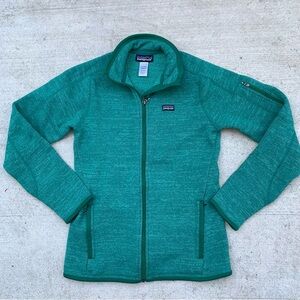 Patagonia Fleece Full Zip Sweater Outdoor Granola Camping Size M Womens